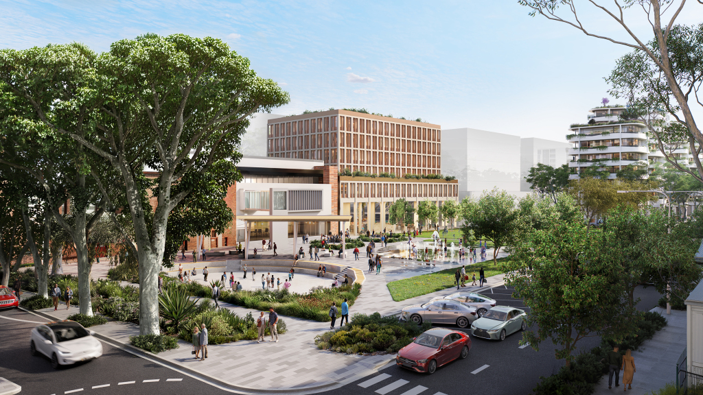 After: Photo of current park and admin building 