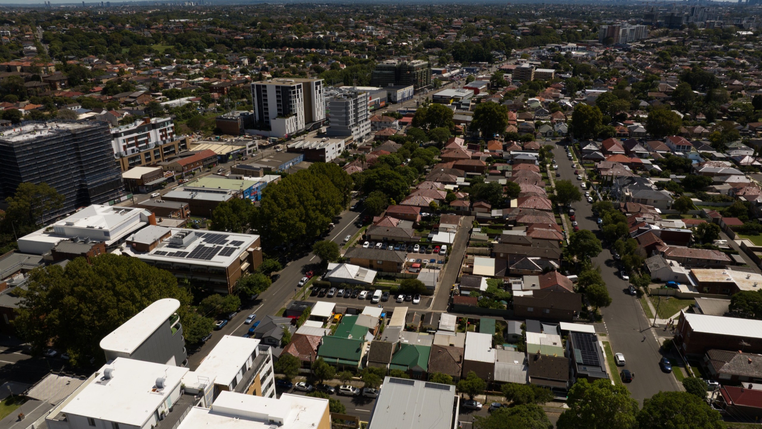 Before: Photo of current park and admin building 