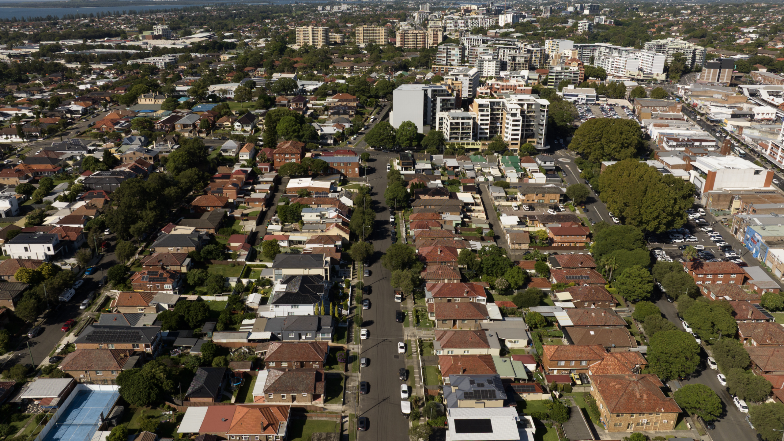 Before: Photo of current park and admin building 